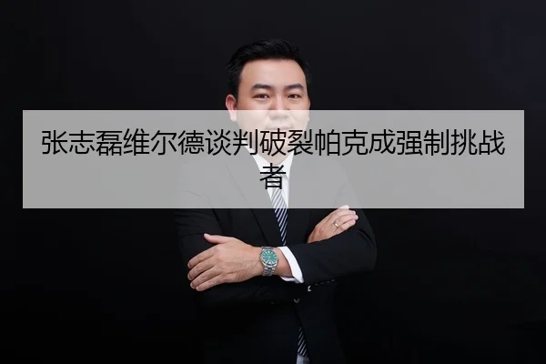 张志磊维尔德谈判破裂帕克成强制挑战者